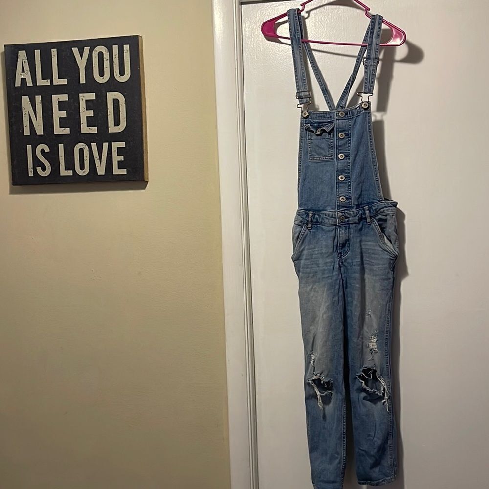 Hollister Boyfriend overalls small 